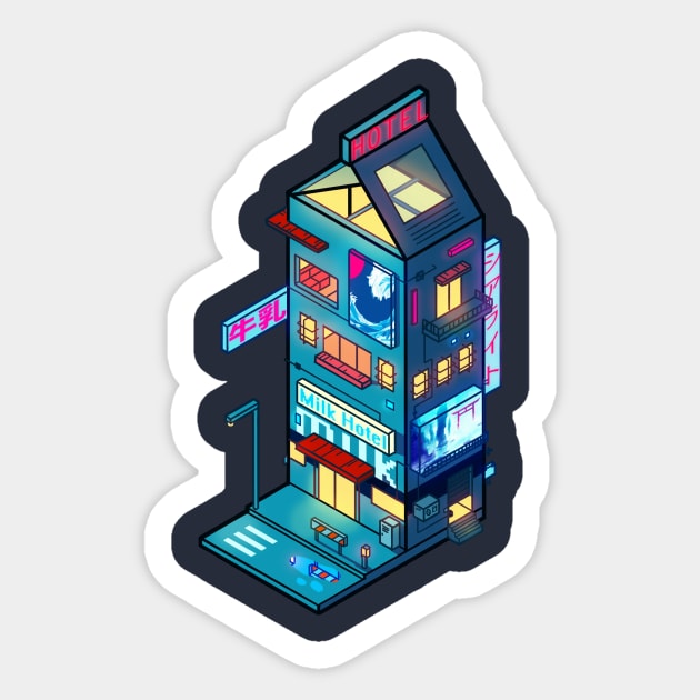 Cyberpunk Milk Sticker by seerlight